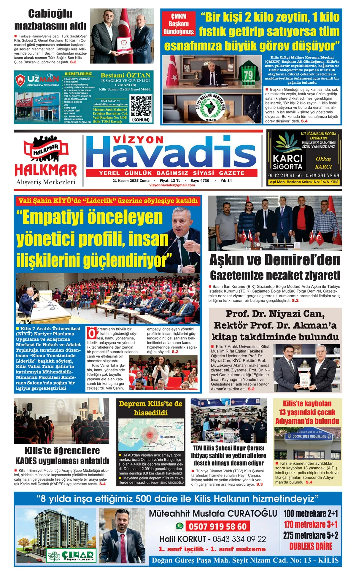 21 KASIM 2025 E-GAZETE