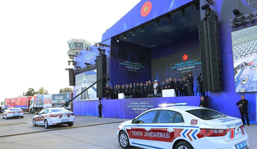 Kilis’in güvenlik filosu güçlendi: 44 yeni araç tahsis edildi