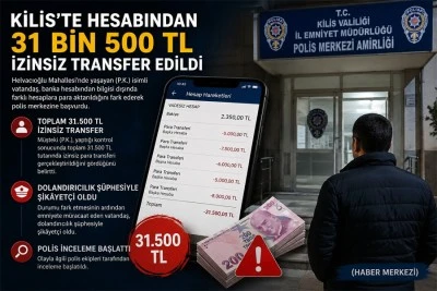 31 bin 500 TL&rsquo;lik hesap hareketi emniyeti harekete ge&ccedil;irdi