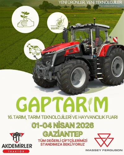 Akdemirler Trakt&ouml;r, GAP Tarım Fuarı&rsquo;nda yerini alıyor