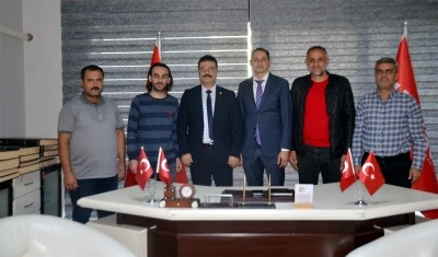 Aşkın ve Demirel’den gazetemize nezaket ziyareti