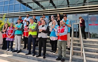 Başhekim Arısoy başkanlığında yangın tatbikatı ger&ccedil;ekleştirildi