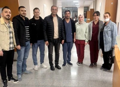 Cabioğlu&rsquo;ndan hastane &ccedil;alışanlarına iftar sonrası ziyaret