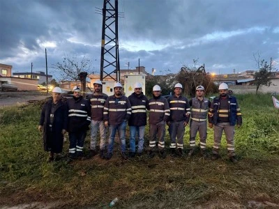 &Ccedil;angallı k&ouml;y&uuml;&rsquo;nde fırtına sonrası elektrik sorunu giderildi