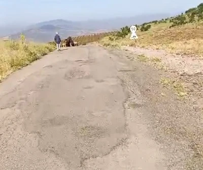 G&ouml;zl&uuml;ce K&ouml;y&uuml; sakinleri k&ouml;ylerinin yolunun yapılmasını istiyorlar