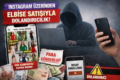 Instagram &uuml;zerinden elbise satışı vaadiyle dolandırıcılık