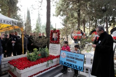 MERİNOS ONURSAL BAŞKANI MERHUM MEHMET ERDEMOĞLU MEZARI BAŞINDA ANILDI