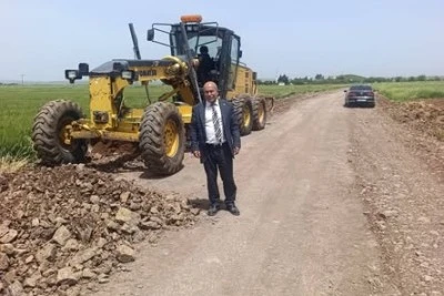 İl Genel Meclis &Uuml;yesi Doğan&rsquo;dan Elbeyli&rsquo;de yol incelemesi