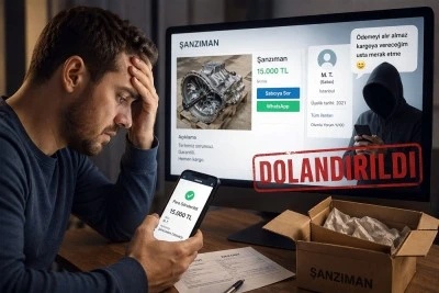 İnternetten şanzıman almak isterken dolandırıldı