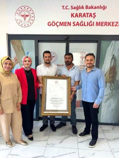 Karataş G&ouml;&ccedil;men Sağlığı Merkezi bebek dostu &uuml;nvanı kazandı