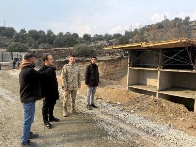 Kaymakam Karanfil, konut, su ve eğitim yatırımları inceledi