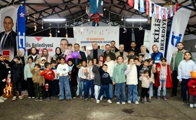 Kilis Belediyesi&rsquo;nden anlamlı iftar! Yetim &ccedil;ocuklarla g&ouml;n&uuml;l sofrası kuruldu