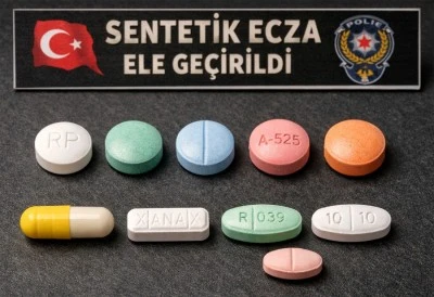 Kilis&rsquo;te 10 adet sentetik hap ele ge&ccedil;irildi
