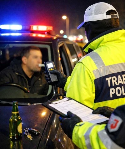 Kilis&rsquo;te alkoll&uuml; ara&ccedil; kullanan s&uuml;r&uuml;c&uuml;ye işlem yapıldı