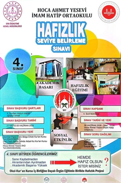 Kilis&rsquo;te hafızlık hayali kuran &ouml;ğrenciler i&ccedil;in başvurular başladı