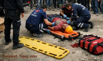 Kilis&rsquo;te inşaat kazası: İş&ccedil;i 3. kattan d&uuml;şt&uuml;