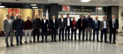 Kilis&rsquo;te kurum m&uuml;d&uuml;rlerinden Başhekim Arısoy&rsquo;a ziyaret