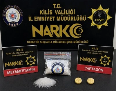 Kilis&rsquo;te metamfetamin ve captagon ele ge&ccedil;irildi