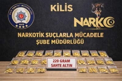 Kilis&rsquo;te sahte altın operasyonu: 220 gram sahte altın ele ge&ccedil;irildi