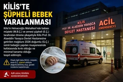 Kilis&rsquo;te ş&uuml;pheli bebek yaralanması