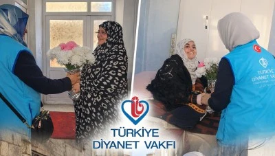 Kilis&rsquo;te TDV Kadın Kolları&rsquo;ndan 8 Mart&rsquo;ta &ouml;rnek anneye ziyaret