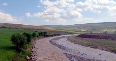 Kilis'te yağışlar &lsquo;Sabun Suyu'nun' debisini artırdı
