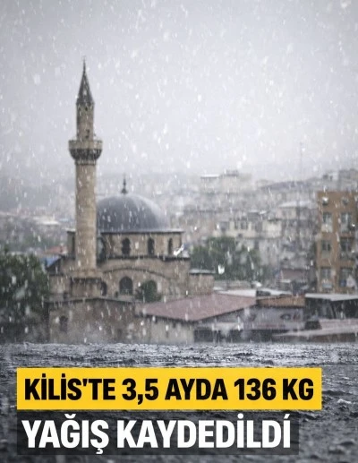 Kilis&rsquo;te yağışlar y&uuml;zleri g&uuml;ld&uuml;rd&uuml; 