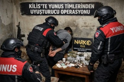Kilis&rsquo;te Yunus Timlerinden Uyuşturucu Operasyonu