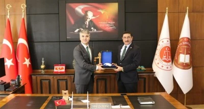 KİY&Uuml; Rekt&ouml;r&uuml; Akman, Başsavcı Karataş ile g&ouml;r&uuml;şt&uuml;