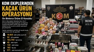Kom ekiplerinden ka&ccedil;ak &uuml;r&uuml;n operasyonu: On binlerce &uuml;r&uuml;ne el konuldu