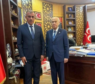 MHP İl Başkanı Yılmaz&rsquo;dan Bah&ccedil;eli&rsquo;ye ziyaret