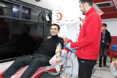 Polateli İl&ccedil;esi&rsquo;nde Kızılay Kan Bağışı Etkinliği Ger&ccedil;ekleştirildi 