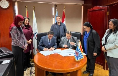 Rekt&ouml;r Akman, Ahram Canadian University ile iş birliği protokol&uuml; imzaladı