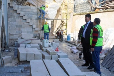 Restorasyonu devam eden Camilerde inceleme