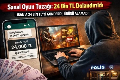 Sanal oyun tuzağı: 24 bin TL dolandırıldı
