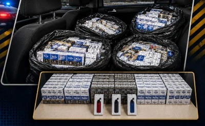 Ş&uuml;pheli ara&ccedil;ta ka&ccedil;ak sigara ve elektronik sigara ele ge&ccedil;irildi