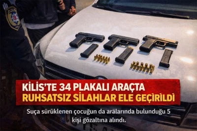 Tosyalı Mahallesi&rsquo;nde Silah Yakalandı: 5 Kişi G&ouml;zaltında