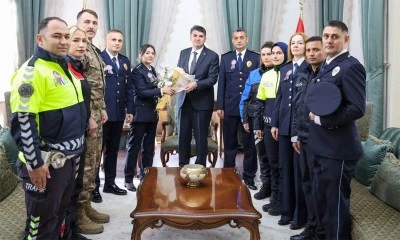 T&uuml;rk Polis Teşkilatı&rsquo;nın 181. Kuruluş Yıl d&ouml;n&uuml;m&uuml;nde Vali Kalaylı ile g&ouml;r&uuml;şt&uuml;ler