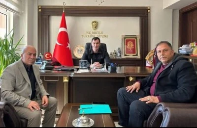 Uğur ve Doğan&rsquo;dan Kaymakam Ayaz&rsquo;a Ziyaret
