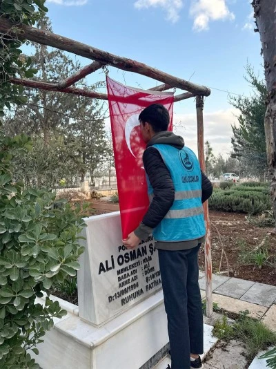 &Uuml;lk&uuml; Ocakları Orta&ouml;ğretim Teşkilatı&rsquo;ndan Şehitlerimize Vefa Ziyareti