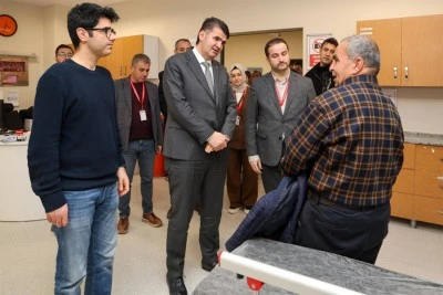 Vali Kalaylı, hastane, jandarma ve emniyette incelemelerde bulundu