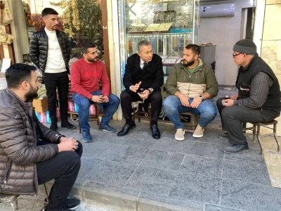 Vali Şahin, esnaf ve vatandaşlarla bir araya geldi