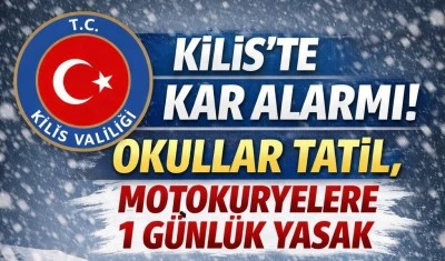 Valilikten acil kar kararı: Eğitim durdu, motokuryeler trafiğe &ccedil;ıkamayacak