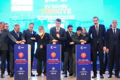 &ldquo;Y&uuml;zyılın Konut Projesi &ndash; 500 Bin Sosyal Konut&rdquo; kapsamında Kilis&rsquo;te kura heyecanı